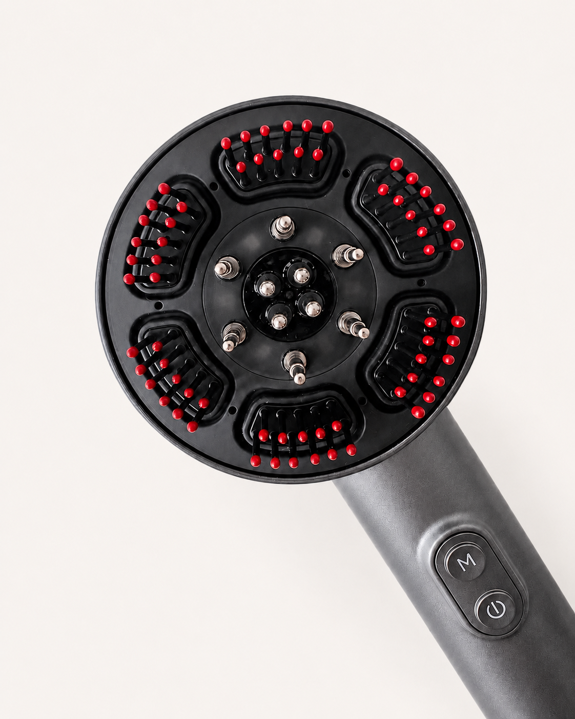 Red Light Scalp Therapy Comb with Built-In Oil Applicator